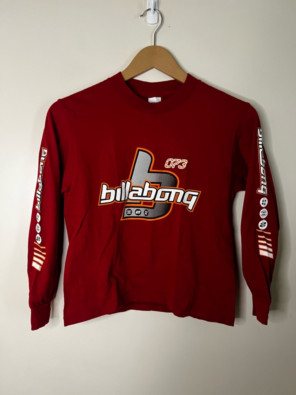 Vintage 90s Y2K Billabong 073 Long Sleeve Youth Kids Size S